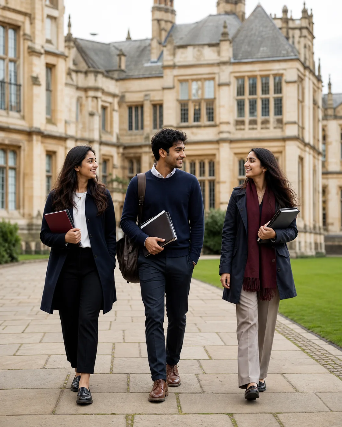 South Asian students at an international university